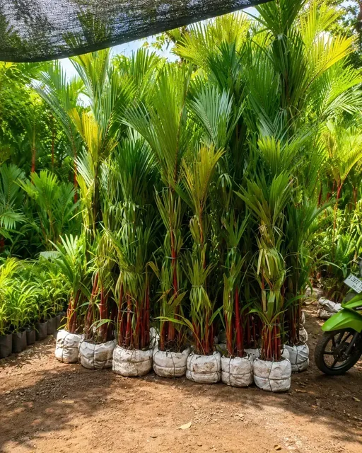 Bibit Palem Merah di nursery Ardelia Bibit